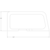 Cessna 182 door window molding LH 31-P0715008-3-21B. Premier Aviations