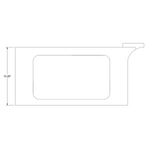 Cessna 206 stationair LH center Molding 34-P1200656-20-21B. Premier Aviations