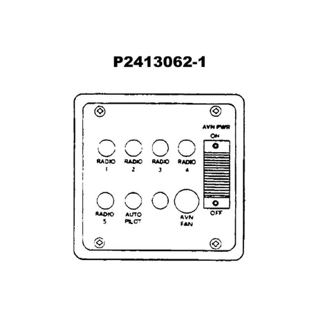 Cessna 172 RG Panel Assy 28-P2413062-1-21B. Premier Aviations